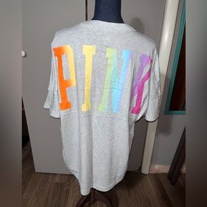 Gray PINK T-Shirt By VS NWT!